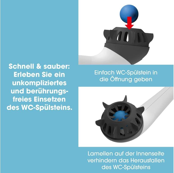 Actual product image Easymaxx Toilet brush & toilet cistern white