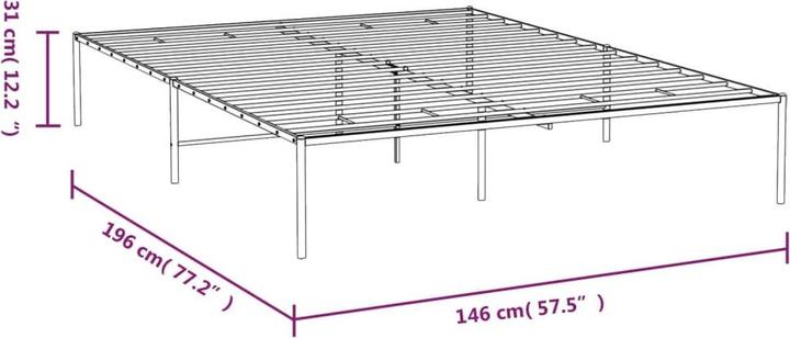 Image du produit vidaXL Bettgestell (140 x 190 cm)