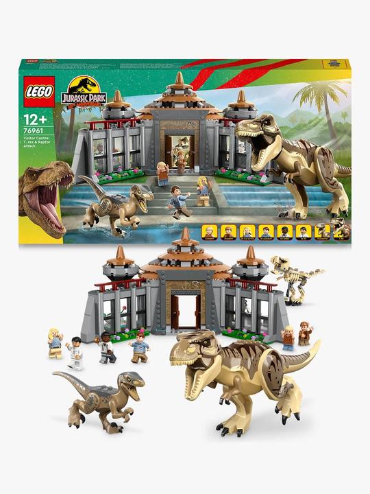 Image du produit LEGO Attaque du T. rex et du raptor sur le centre des visiteurs (76961, LEGO Jurassic World)