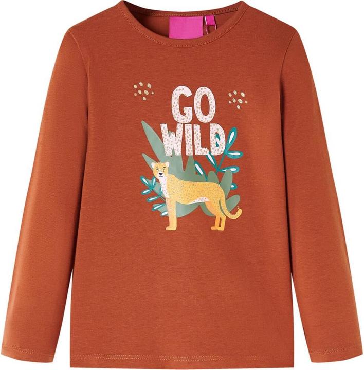 Immagine prodotto VidaXL Camicia da bambino a maniche lunghe Cognac 92,Materiale: 95 % cotone. 5 (92)