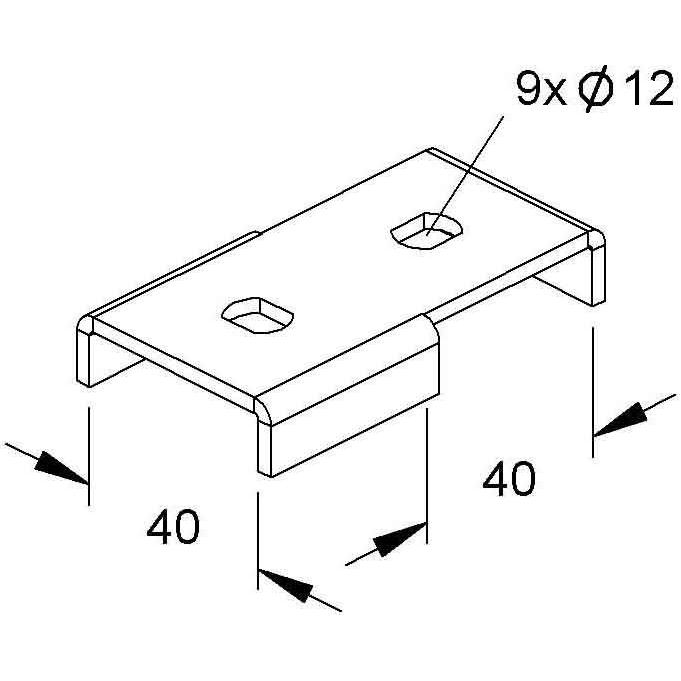 Niedax NIE TV 40 T-Verbinder dickschichtpassivi TV 40 (TV40)