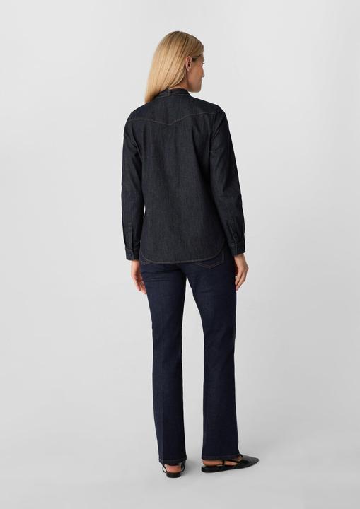 Immagine prodotto Comma Bluse Weiches Denimhemd mit Schluppe (44)