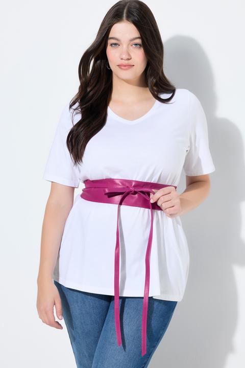 Actual product image Ulla Popken Soft Leather Tie Belt