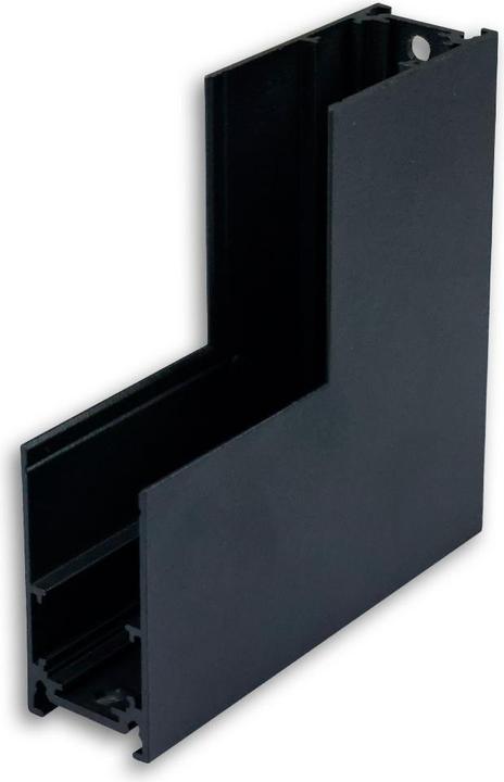 Image du produit Isoled Track48 Rail d'angle 90° vertical pour rail de montage en surface, noir, non conducteur de courant