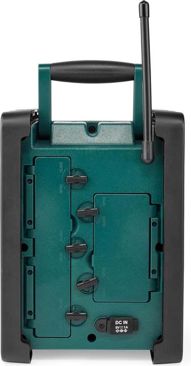 Productafbeelding Nedis DAB + Radio Desktopversie DAB+ / FM 2.2" Zwart-witte monitor Werkt op batterijen/op netstroom (DAB+, FM, Bluetooth)