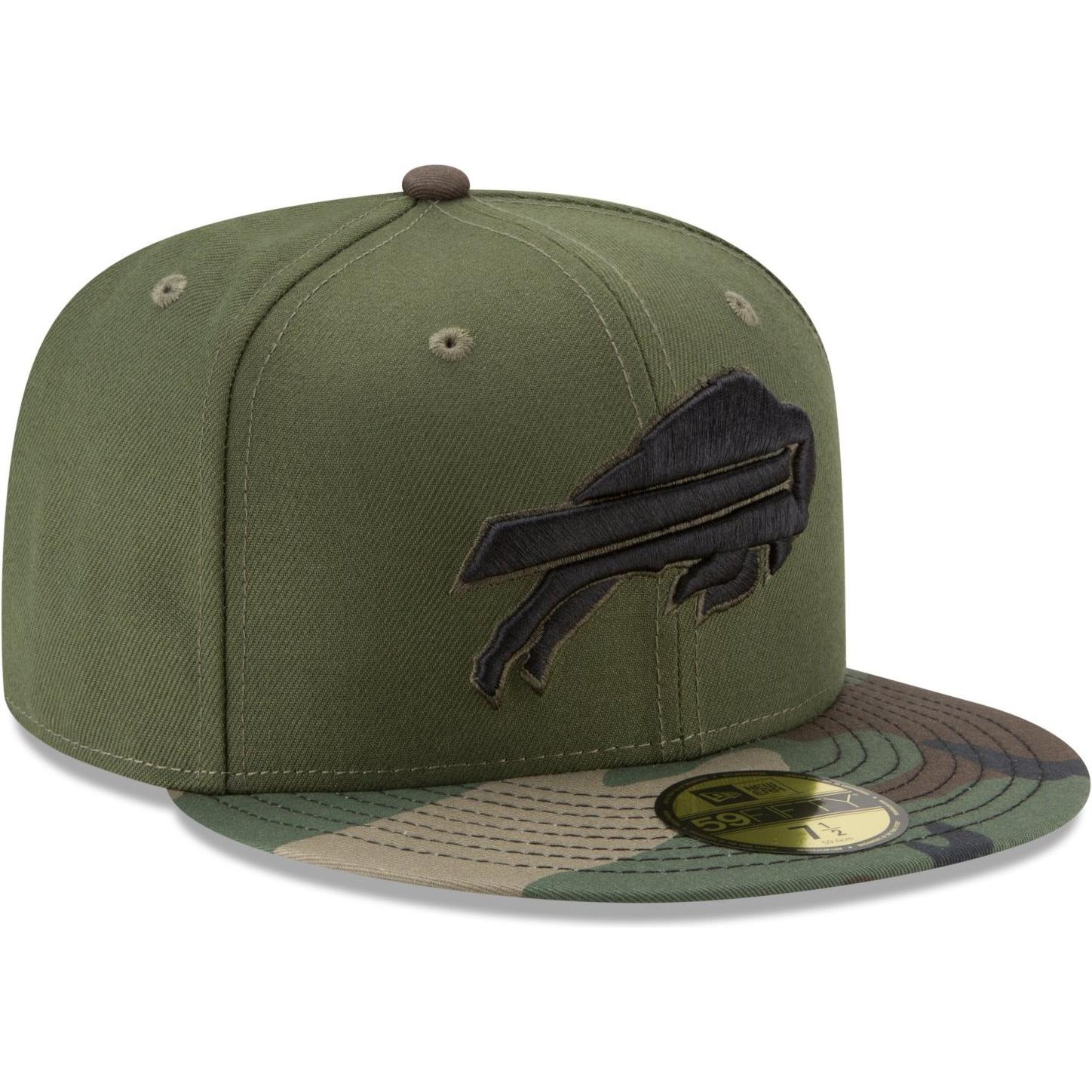 New Era, Herren, Cap, 59Fifty Cap - Buffalo Bills rifle wood camo - 7 5/8, Grün, (7 5/8)