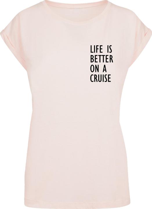 Produktbild Merchcode Ladies Life Is Better Extended Shoulder Tee - 113659 (S)