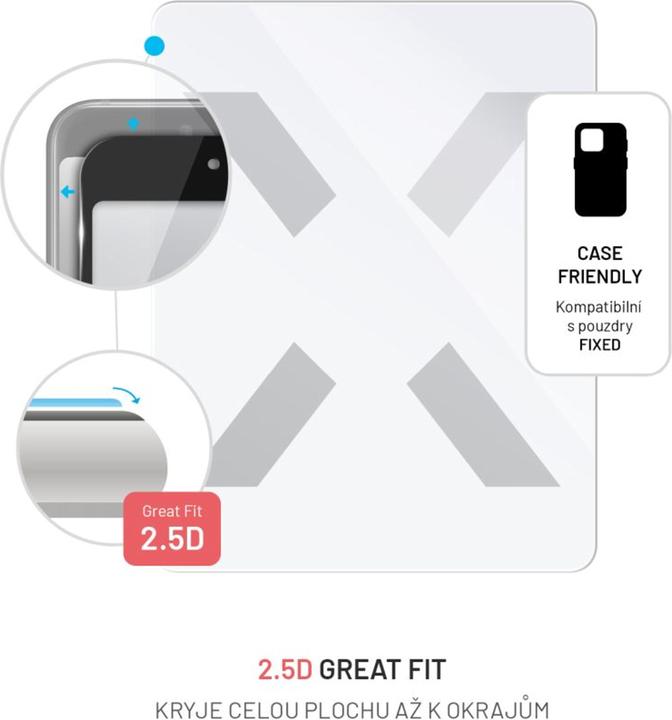 Fixed Schutzglas aus gehärtetem Glas für Apple iPad Pro 13" (2024) klar (1 pcs., Apple iPad Pro 13 2024)