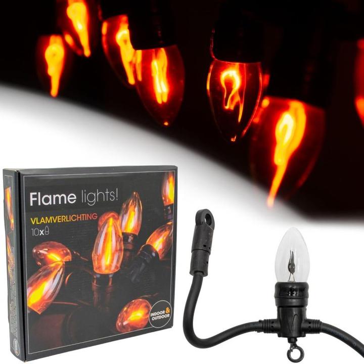 Actual product image Lifetime LED fairy lights 5.1 m 1.5 m black flame effect (5.10 m)