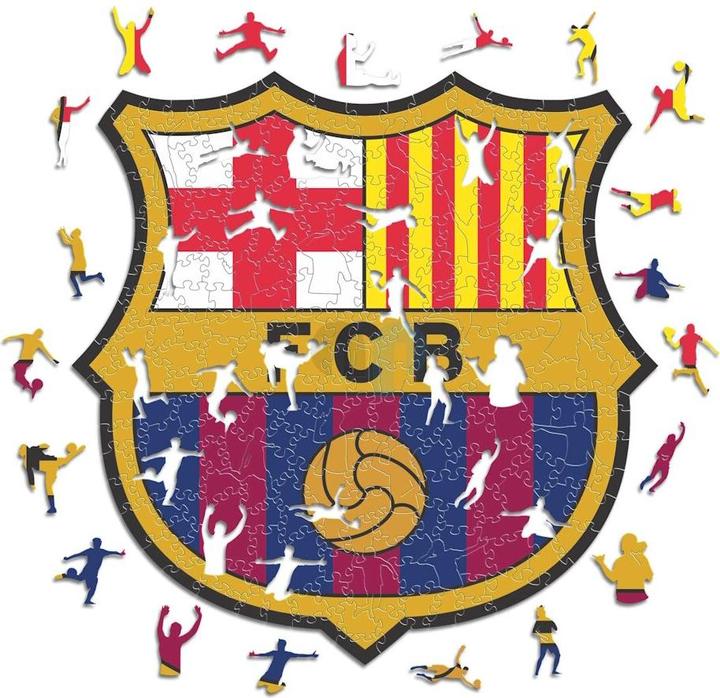 Produktbild Iconic FC Barcelona - Logo - Holz Puzzle Grösse L (500 Teile) (500 Teile)