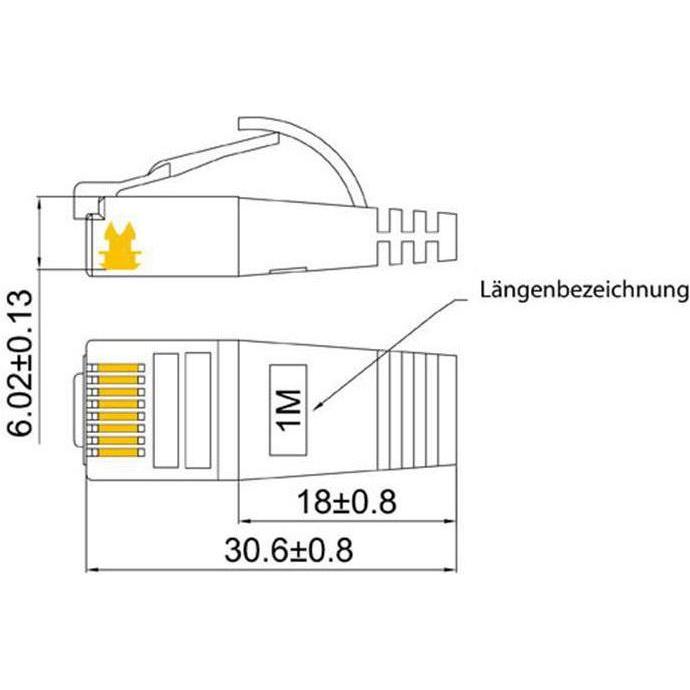 Thumbnail - Wirewin Netzwerkkabel (STP, CAT6, 0.25 m), Netzwerkkabel