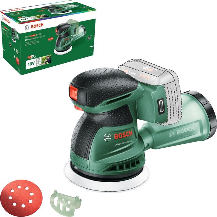 Actual product image Bosch Home & Garden Bosch Exzenterschleife UniversalOrbit 18V-20 solo (Eccentric grinder, 35 W)