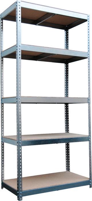Actual product image Metalkas Storage shelf 180x90x40cm rolled 5 shelves 200kg (STABIL200)