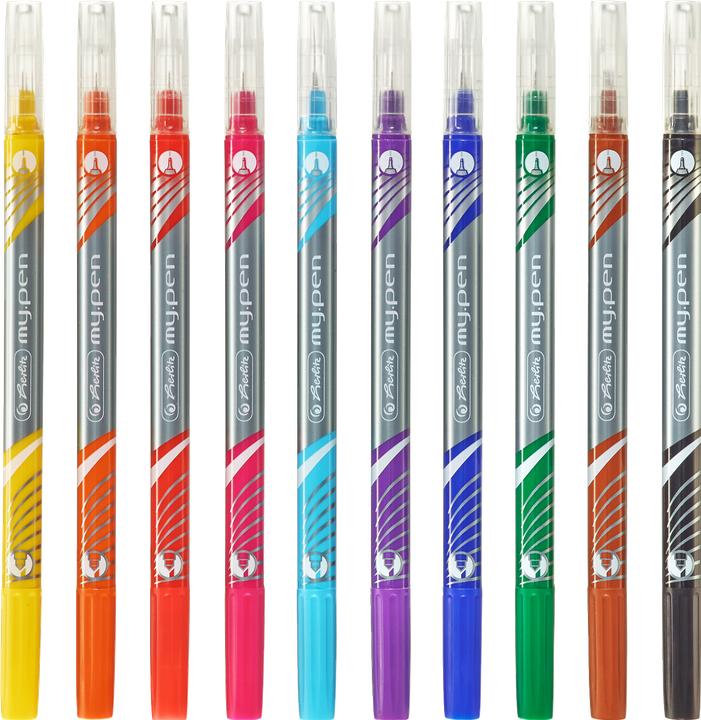 Actual product image Herlitz my.pen fineliners and fibre-tip pens (Multicoloured, 10 x)