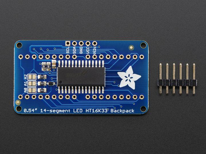 Produktbild Adafruit Alphanumerisches Display Gelb 4 Zeichen I2C (Display)
