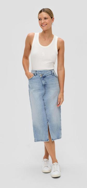 Produktbild s.Oliver Rock Midi-Jeansrock mit Gehschlitz (36)