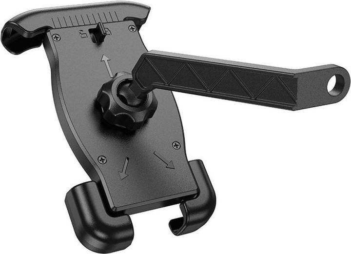 Actual product image Hoco - Motorcycle Holder (CA119) - Strong Grip, for Phones 4.5 - 7", for Rearview Mirror - Black