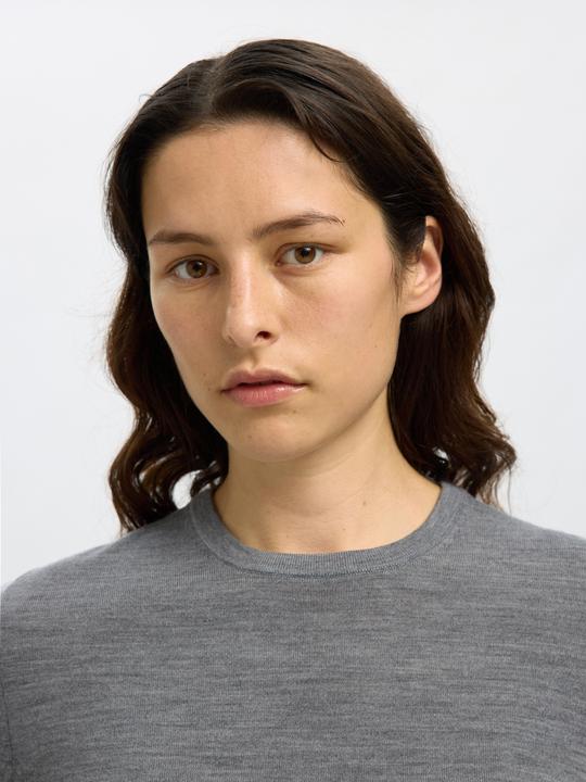 Produktbild Selected Slfthea Ls Knit Merino O-Neck Noos (S)