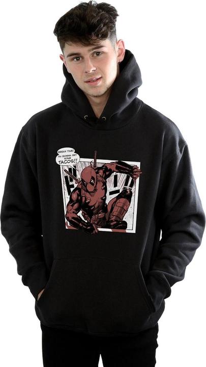 Immagine prodotto Deadpool Breaktime Tacos Felpa con Cappuccio Uomo (XXL)