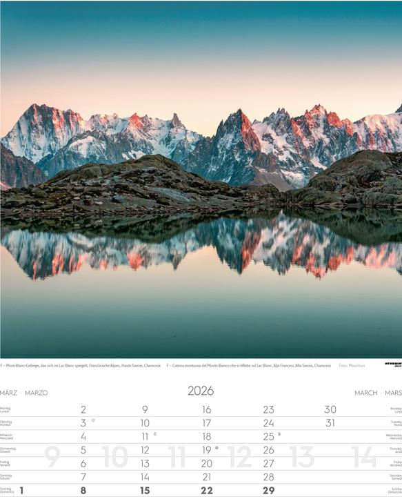 Produktbild Alpen Kalender 2026