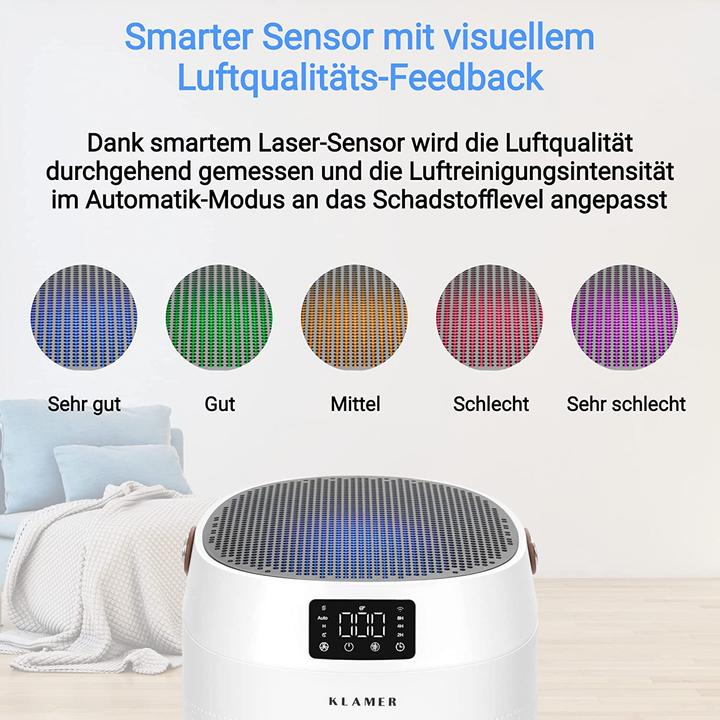 Produktbild KLAMER Luftreiniger 500i mit HEPA Filter