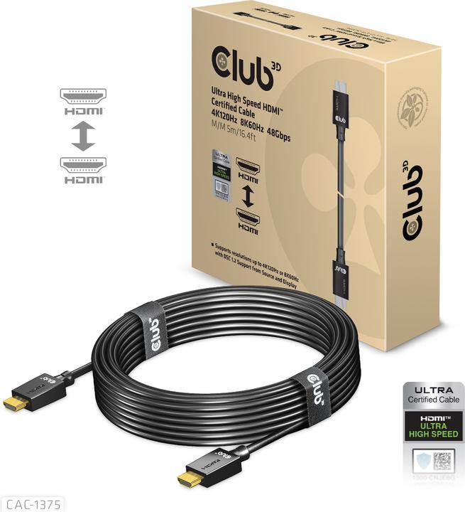 Productafbeelding Club 3D HDMI (Type A) - HDMI (Type A) (5 m, HDMI, 2.1)