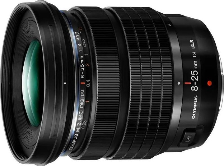 Actual product image Olympus OM System m.Zuiko Digital 8-25mm F4 Pro (Micro Four Thirds, Micro Four Thirds)