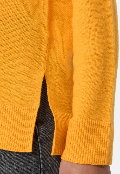Actual product image Cash-Mere Kaschmir Rundhals Pullover mit Seitenschlitzen (L)