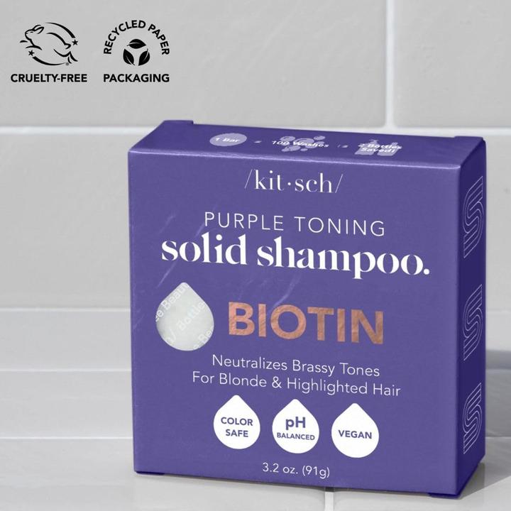 Produktbild Kitsch Purple Toning Biotin (Flüssiges Shampoo)