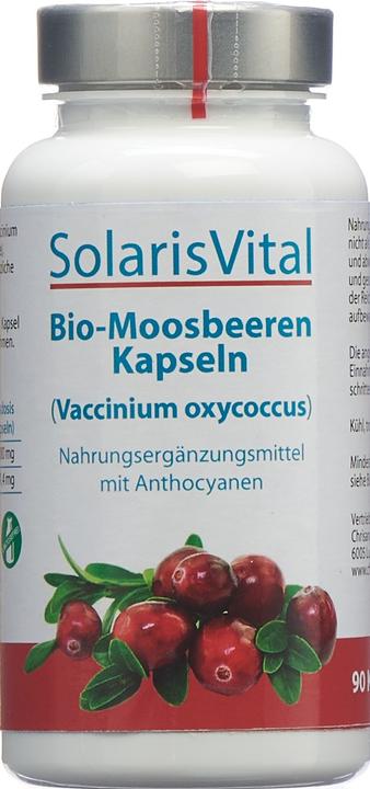 Actual product image SolarisVital Cranberry juice organic capsules (90 Piece, Capsules)