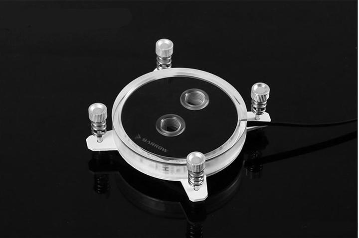 Actual product image Barrowch INTEL CPU Water Block Rays Edition - White