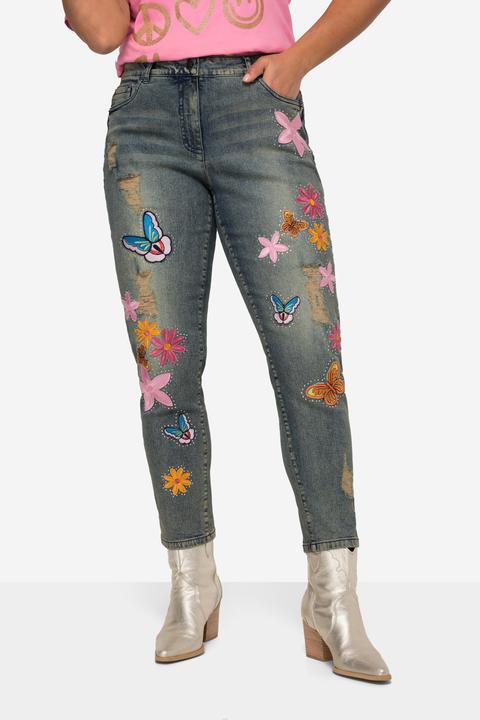 Actual product image Angel of Style Patched Slim Fit 5-Pocket 7/8 Skinny Jeans (56)