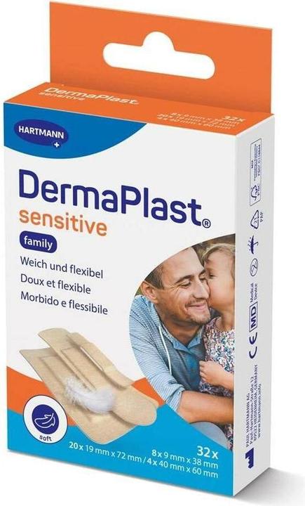 Produktbild DermaPlast Sensitive hautfarbig (32x)