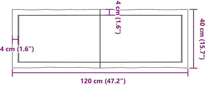 Immagine prodotto vidaXL Annunciata (120 x 40 x 6 cm)