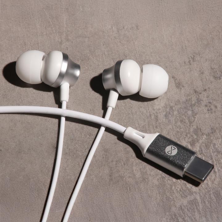 Immagine prodotto Forever wired earphones EP-02 USB-C white (Cablato)
