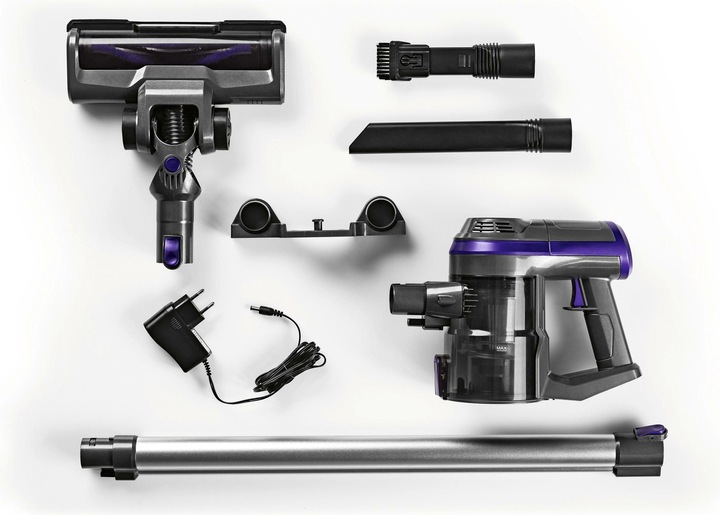 Produktbild CleanMaxx Akku-Hand- und Stielsauger Plus Anthrazit/Lila
