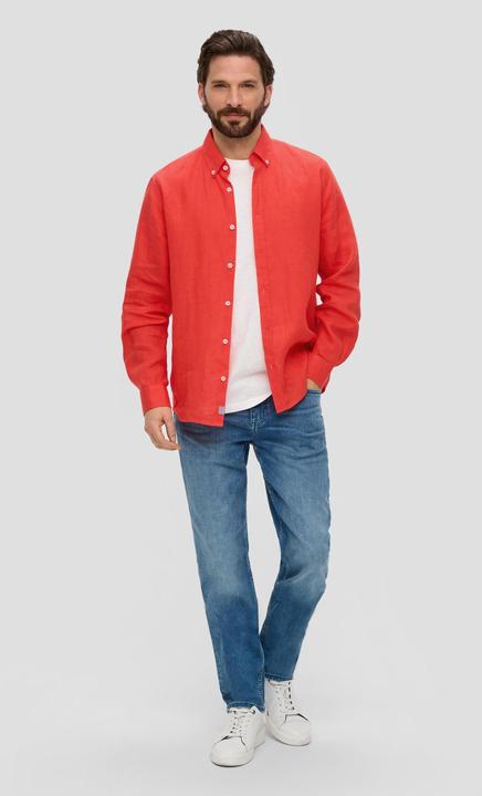 Immagine prodotto s.Oliver Hemd Leinenhemd mit Button-Down-Kragen (S)