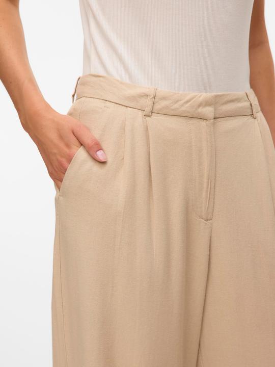 Actual product image Vero Moda VMMINDY Mid-rise waist trousers Wide leg trousers (W40/L32)
