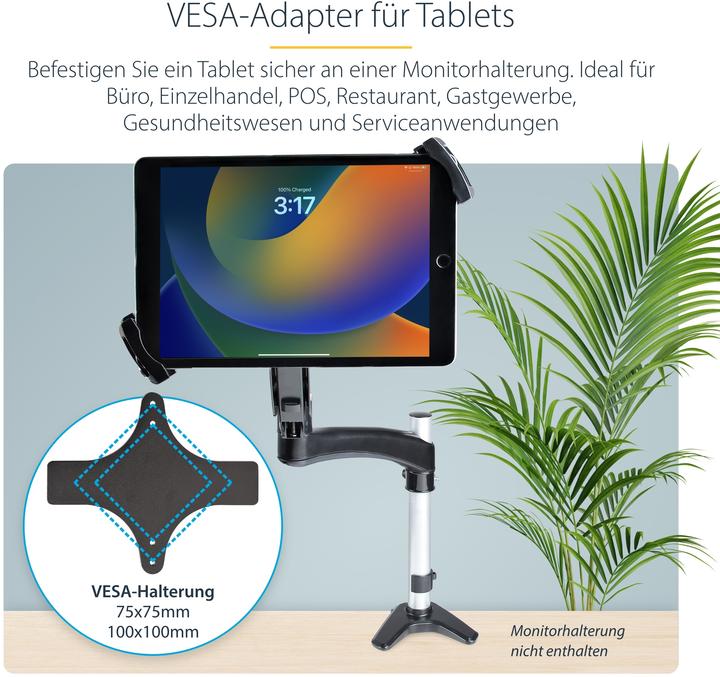 Image du produit StarTech COM VESA Support de tablette pour bras d'écran - antivol Support de tablette pour 20,06-31,75c