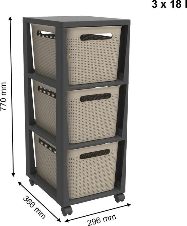 Produktbild Rotho Tower Brisen (30 x 37 x 77 cm)