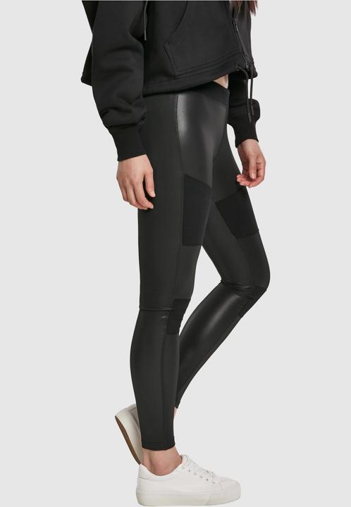 Actual product image Urban Classics Ladies Fake Leather Tech Leggings (XL)