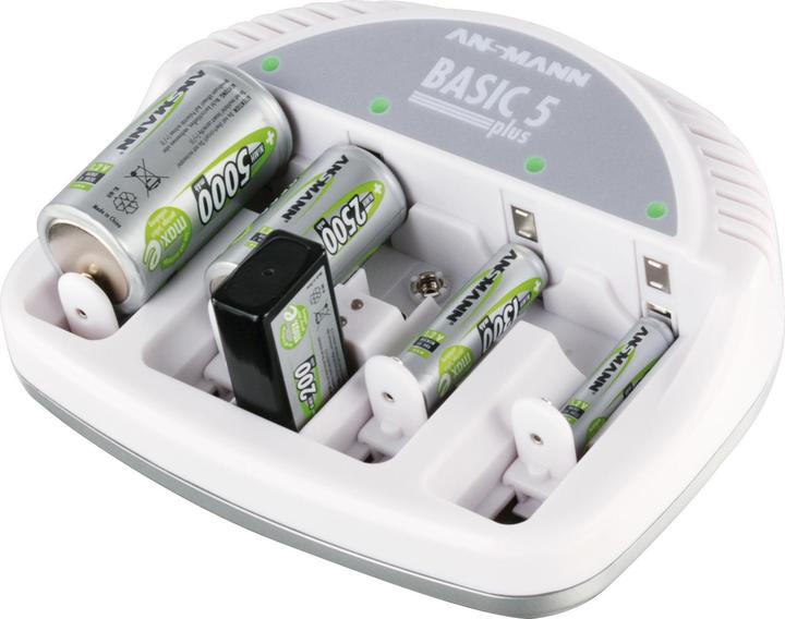 Immagine prodotto Ansmann Basic 5 Plus (4 pz., 9V Block, Caricabatterie senza batteria)