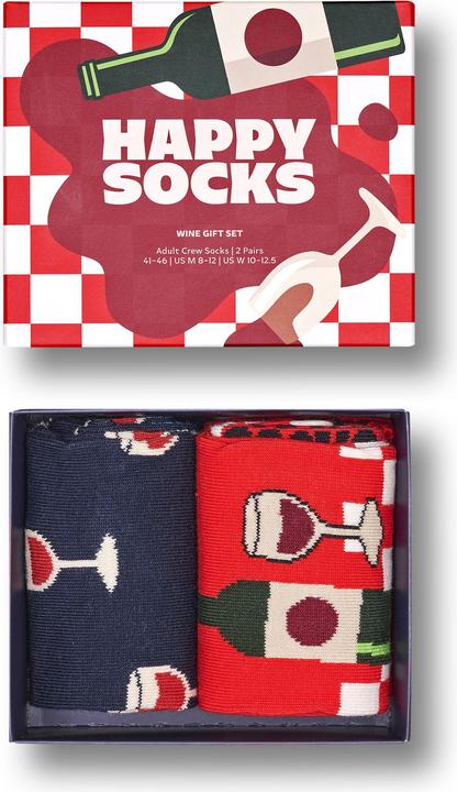 Actual product image Happy Socks Wine Gift Set (pack of 2, 36 - 40)