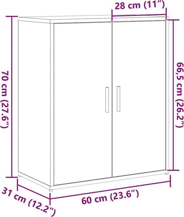 Immagine prodotto VidaXL Credenza (60 x 31 x 70 cm)