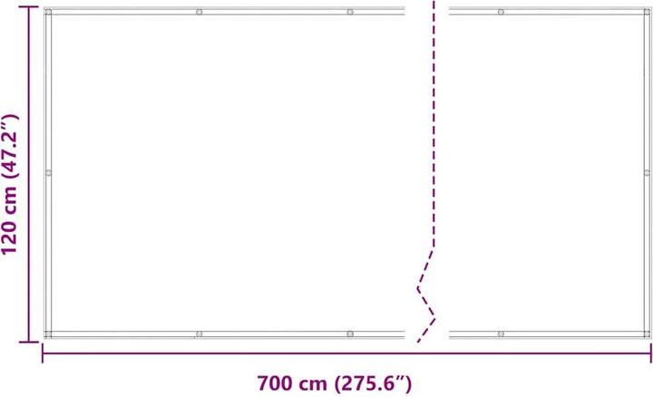 Image du produit vidaXL Balkon Sichtschutz (700 cm)