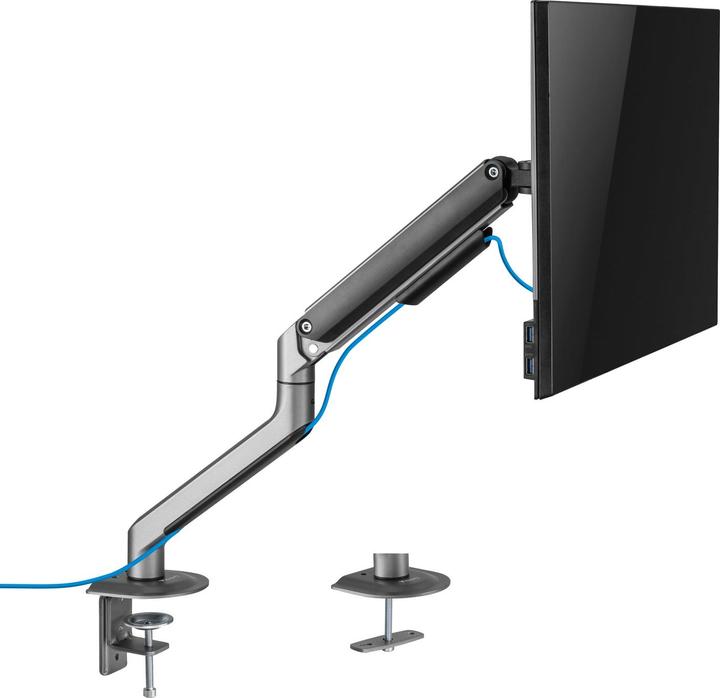 Produktbild Tooq Technology DB4032TNR-G Flachbildschirm-Tischhalterung 81,3 cm (32" ) Schwarz Tisch/Bank (Tisch, 32", 9 kg)