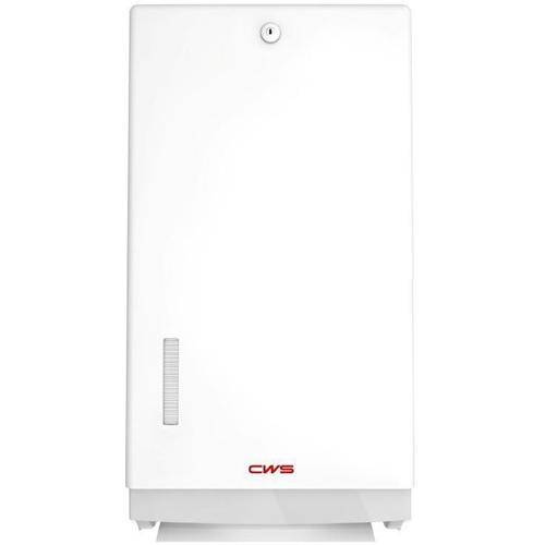 CWS, Distributore di asciugamani di carta, Faltpapierspender Paradise Paper Universal, mit Schloss, wei