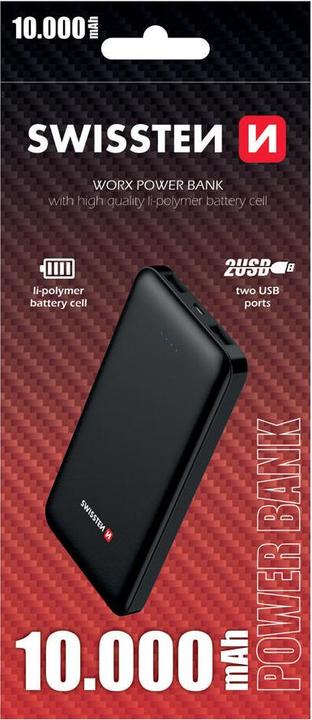 Produktbild Swissten Worx (10000 mAh, 12 W, 37 Wh)