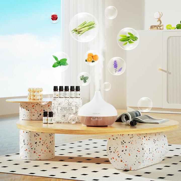 Produktbild Asakuki Aroma Diffuser mit LED Licht (300 ml)