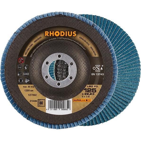 Rhodius, Schleifmittel, Lamellenschleifsch.LSZ F3 125mm K 80 (80)